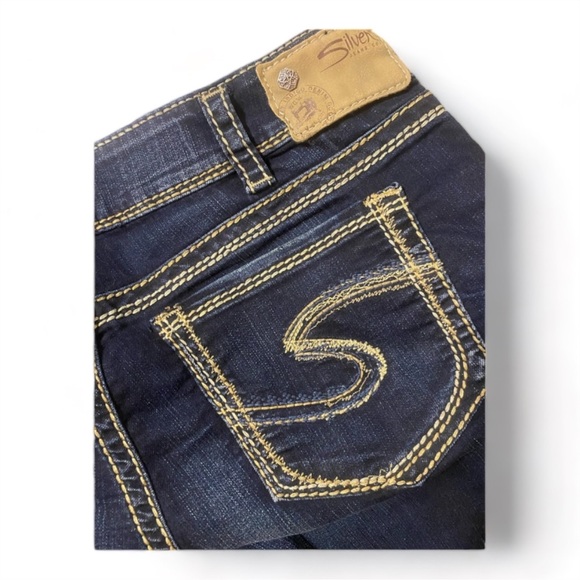 Silver Jeans Suki Low Rise Boot Cut Dark Wash Denim- W31/L33 (13/14) NWOT - Picture 7 of 7